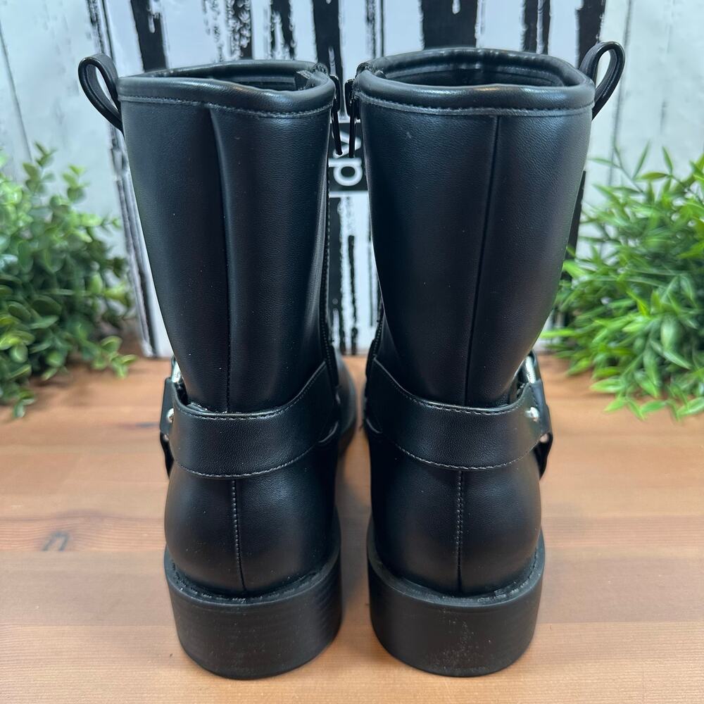 DV by Dolce Vita Women's Pondo Harness Strap Boots Black Size 8 - Picture 4 of 7